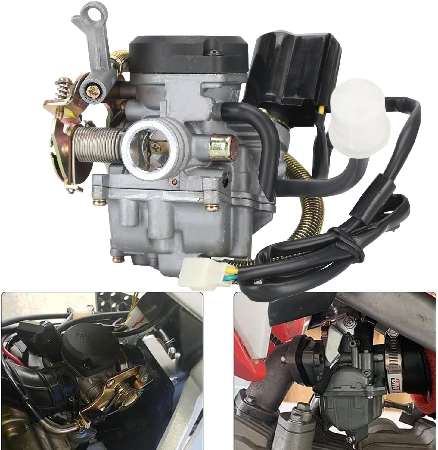 Carburador Gy6 De 50 Cc Y 49 Cc Para Scooter, Atv, Ciclomotor, Kart