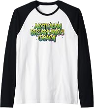 Australian Breakdance Coach Coach Break Dance Graffiti Style Raglan Baseball Tee