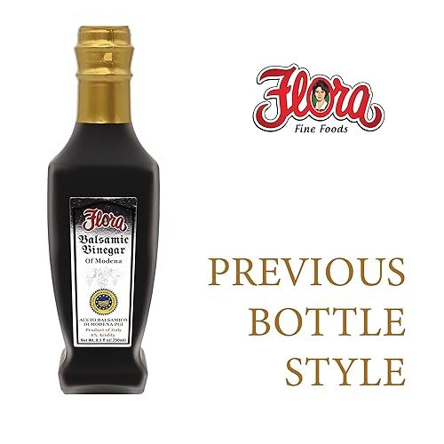 Miniatura 3 de Vinagre Balsámico Anfora Botella 8.5 oz - 25 Estrellas  Flora Vinagre de Vino Balsámico de Módena ENVEJECIDO 10 años  Flora Foods  Botella Anfora