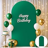 Vista 10 de FUHSY Cubierta de arco de elastano de 6 pies, cubierta de arco verde oscuro, cubiertas de arco de fondo elástico, paneles de arcos, telón de fondo