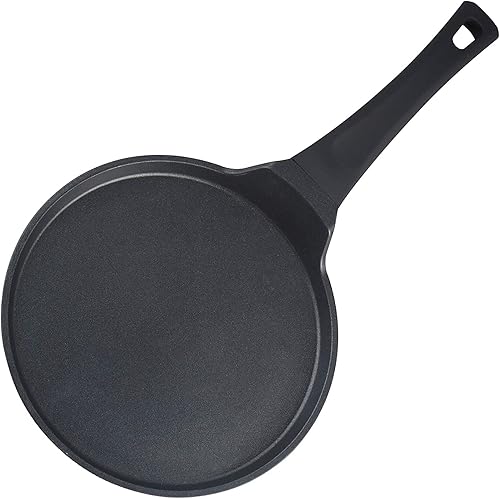 Miniatura 9 de S·KITCHN Sartén antiadherente para crepas, sartén Dosa, sartén Tawa para Roti Indio, parrilla antiadherente para panqueques compatible con placa