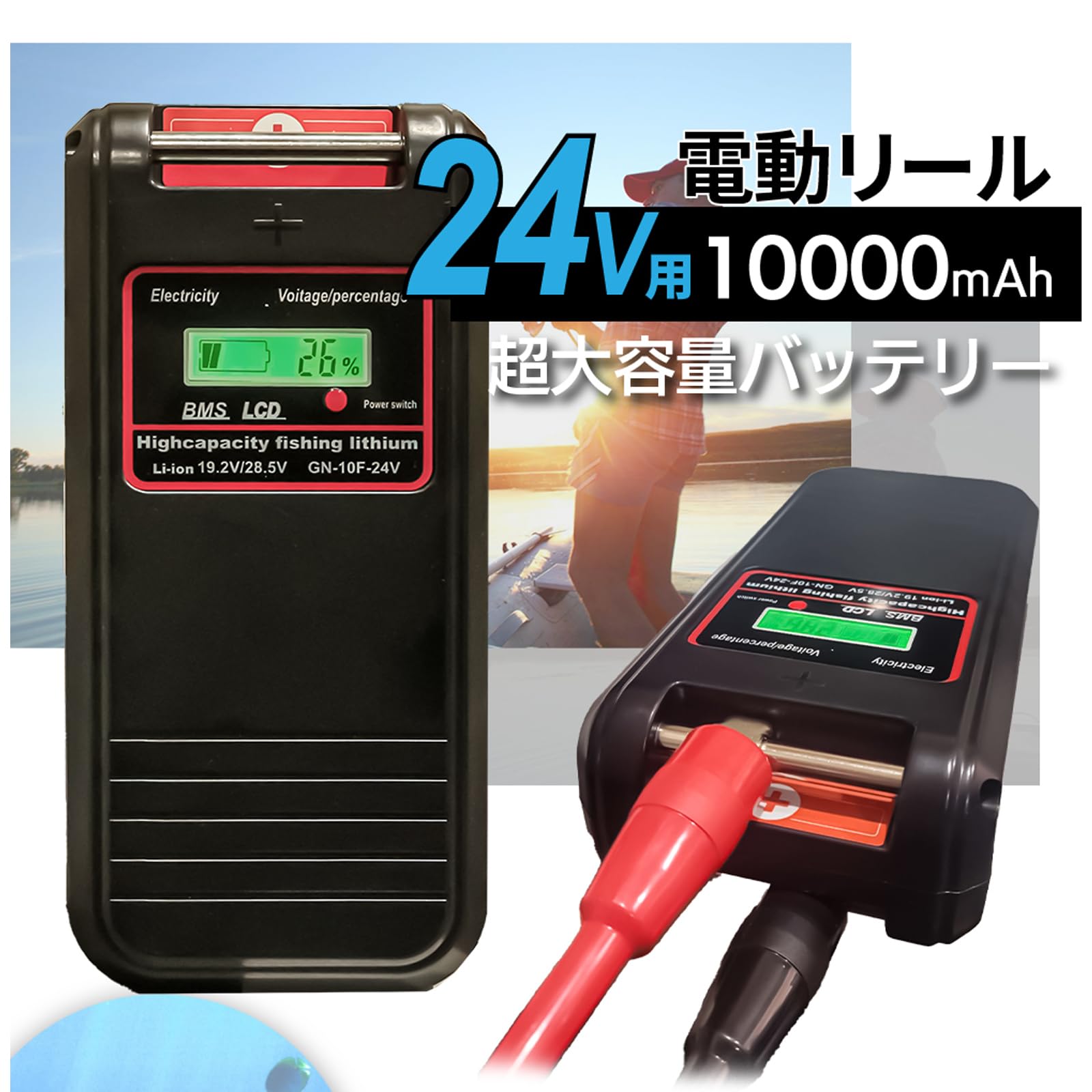 Amazon.co.jp: NSS 24V 電動リール バッテリー GN-10F 急速充電器