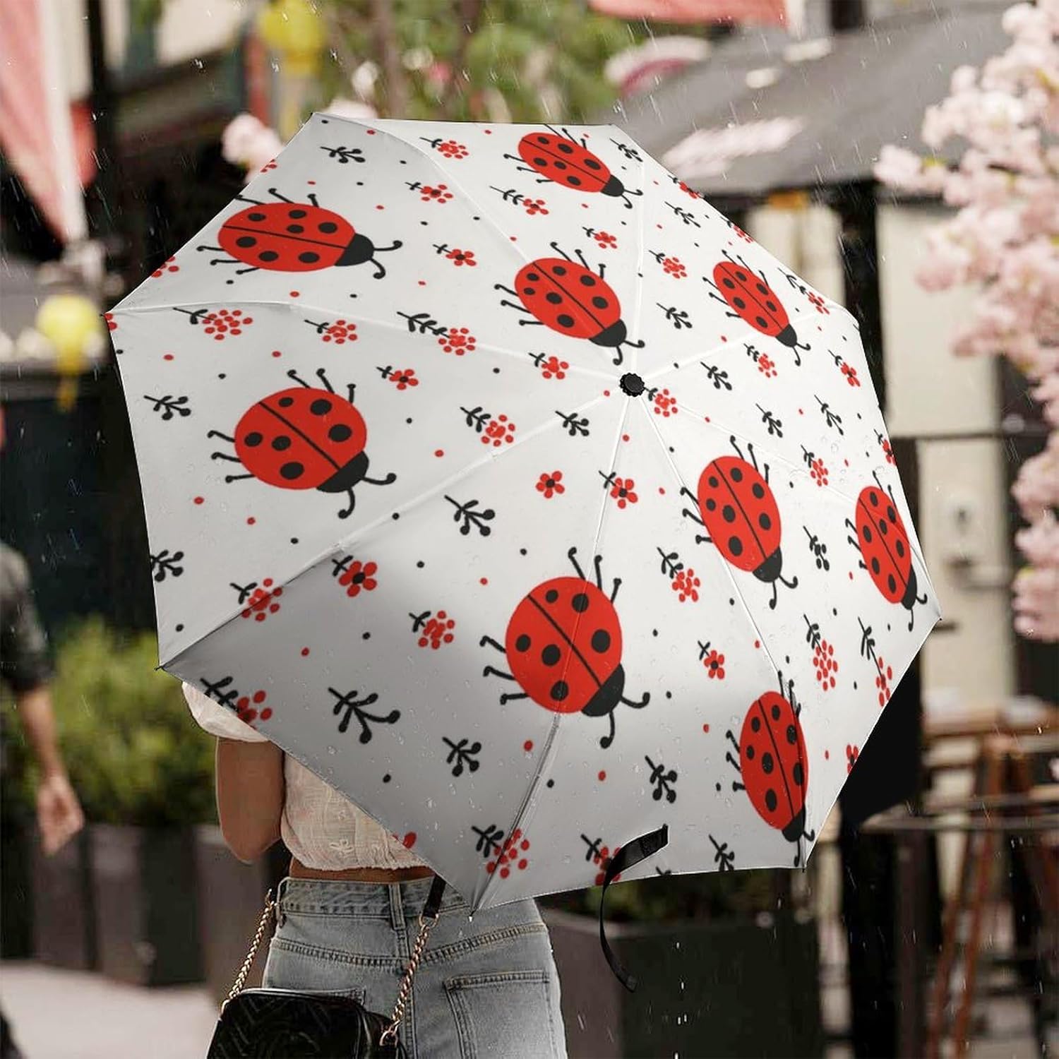 Monster Truck Car Windproof Compact Travel Auto Open/Close Folding Sun Rain Umbrella - Black Collapsible Portable