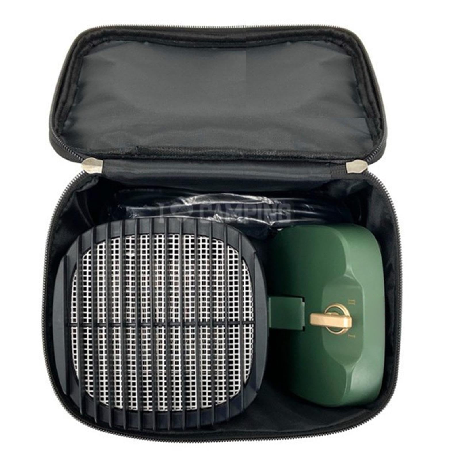 Amagogo Camping Storage Bag Seasoning Bottle Bag Carrying Case Condiment Bottle Organizer Stove Storage Bag Spice Jars for Traveling, Green