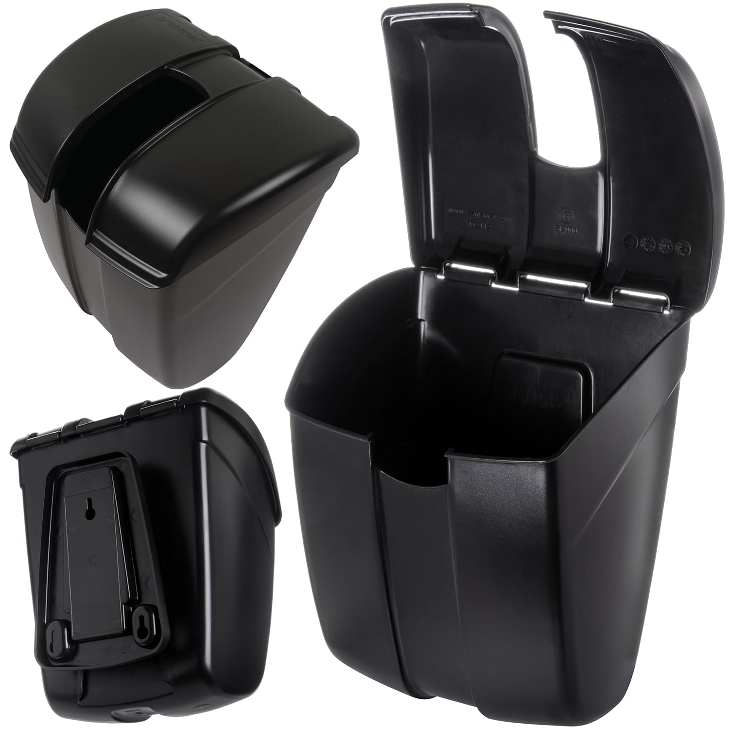 San Jamar Saf-T-Ice Plastic Scoop Caddy for Scoops, 86 oz, Black