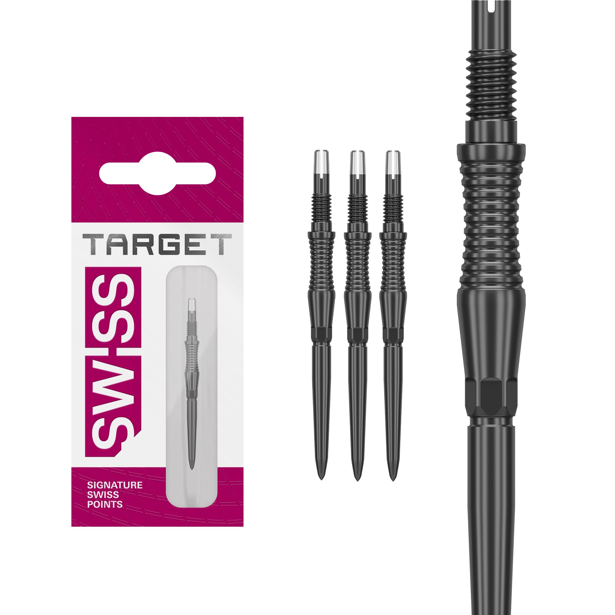 Target Darts Swiss Point Storm-Dart-Points, RST (3er-Set Points) 30 MM – Schwarz | Dart-Point-Wechsel, Swiss Storm Points, Profi-Dartzubehör
