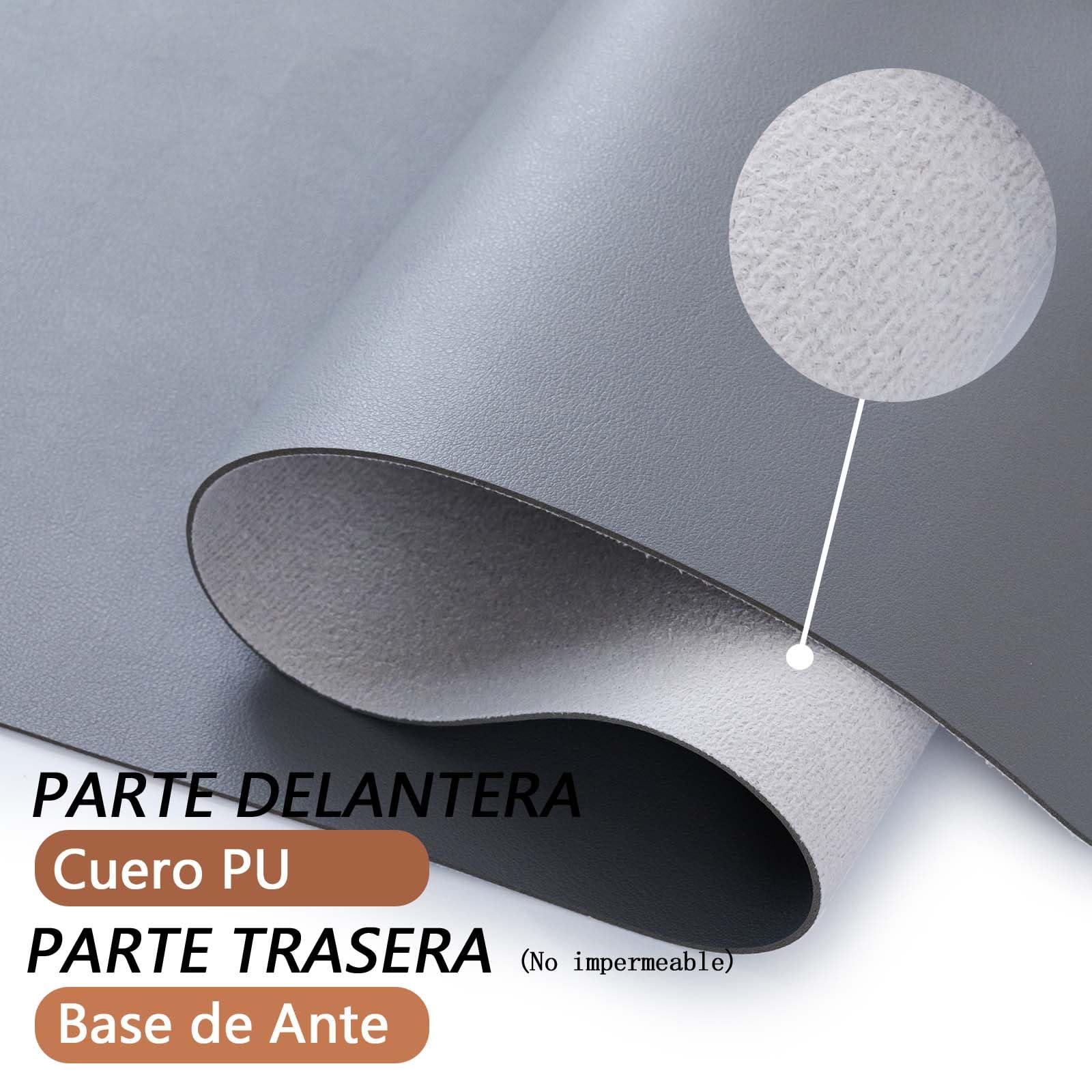 Alfombrilla de Escritorio Protector de Escritorio Grande 80x40 cm, Impermeable Antideslizante Cuero PU Duradero, Alfombrilla Ratón para Teclado y Ordenador, para Oficina y Hogar Tapete