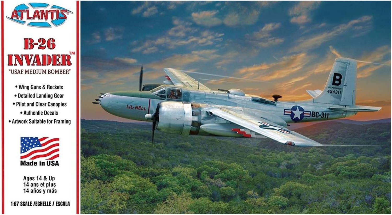 Atlantis AMCM6818 Model Kit, Multi-Colour