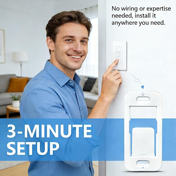 Remote Wallplate Bracket, Perfectly Compatible with Lutron Wireless Pico Remote Contro,Seamless Snap Wall Mount Bracket,Enhance Your Smart Home Experience (5pcs)