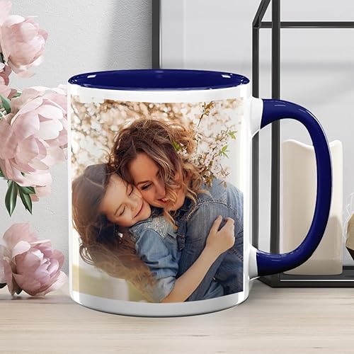 Miniatura 43 de Taza de café personalizada, regalo personalizado, taza de cerámica con foto, imágenes o texto, novedad de tazas personalizadas, perfecta para Borde