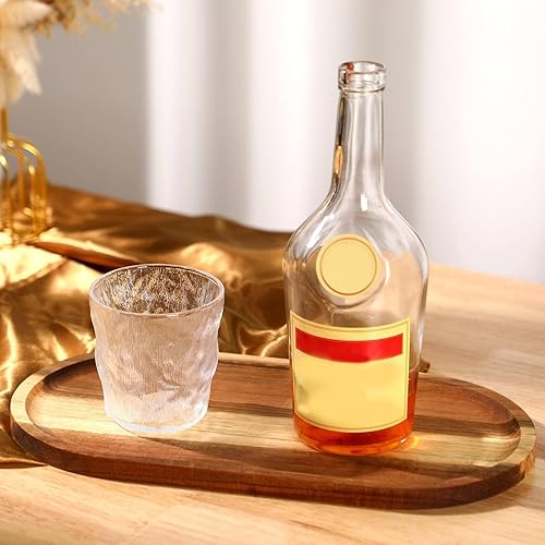 Miniatura 3 de 4 bandejas de madera de acacia ovaladas de madera rústica, bandeja decorativa grande de madera natural para comida, charcutería, queso, pan, fruta,