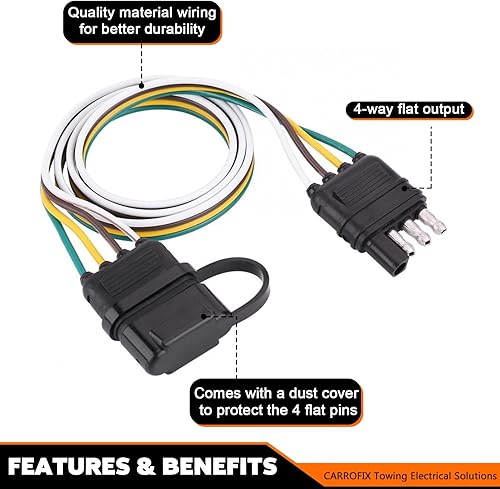 Miniatura 2 de Arnés de extensión de enchufe para tráiler de 4 cables