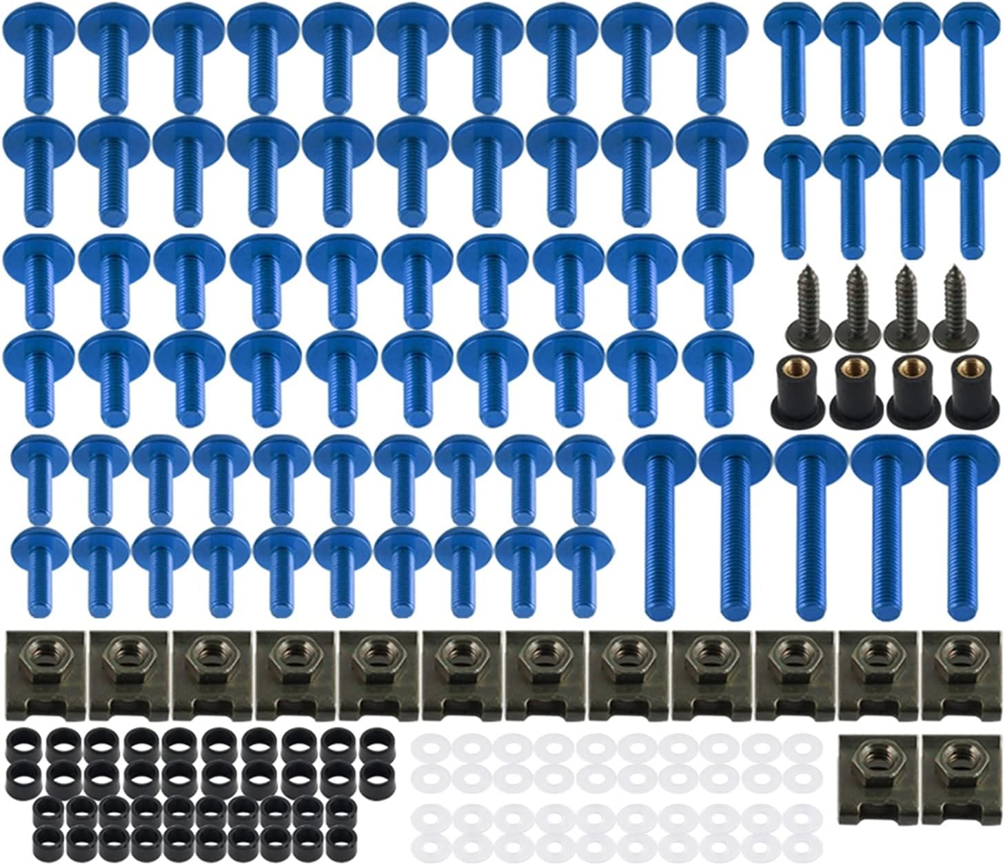 Wheel Lug Nut 177pcs Motorcycle Body Fairing Bolt for GSXR 600 1000 Bandit 1200 1250S V-Strom SV RG GS Katana 750 GSX TL 1000S Wheel Nut Caps (Color : Green)