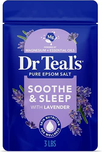 Dr Teal's Epsom Salt Soaking Solution, Soothe & Sleep, Lavender,