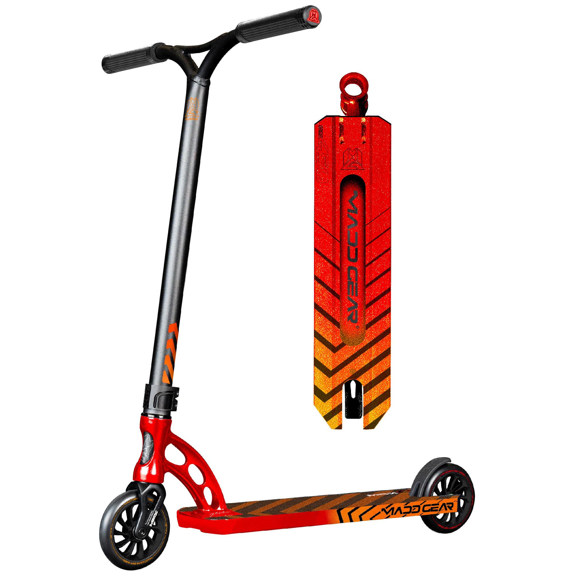 Madd Gear Origin 450 Pro Scooter for Kids Ages 5+ - Lightweight Alloy Deck - Aluminum Handlebar - Trick Scooter for All Skill Levels (Origin 450, Phonon)