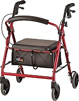 Vista 1 de Nova - Productos Médicos Get Go Petite Rolling Walker, caminador rodante pequeño - 13 libras., 4209CRD, Rojo, 1, 1