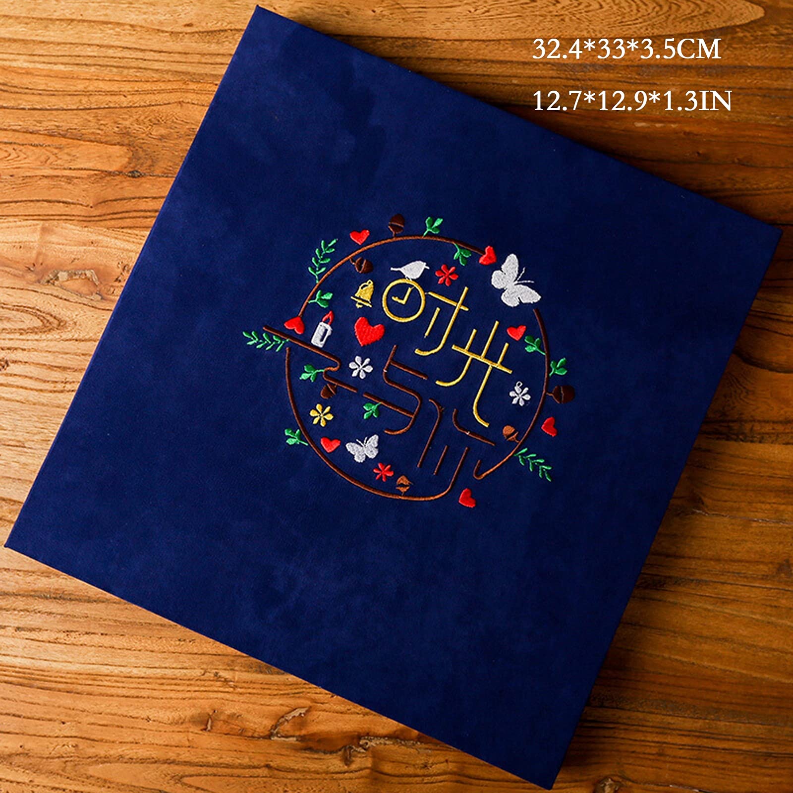 Album zdjęć Samoprzylepny album albumu albumu notatnik 40 stron tkaniny twardego przedszkola z przedszkolami pamiątkowe album kreatywny handmade DIY album fotograficzny Album ze zdjęciami (Color : A