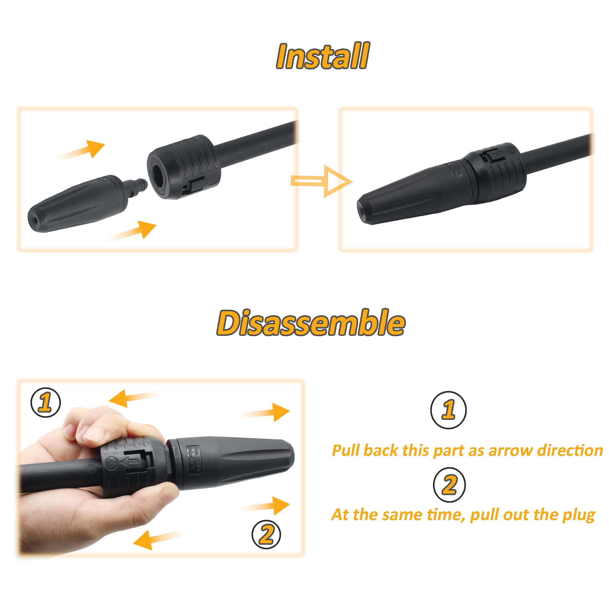 Lancia Dirt Blaster per Karcher K2-7, compatibile idropulitrice Karcher/Lavor/Parkside, ugello rotore soffiatore, lancia a getto regolabile