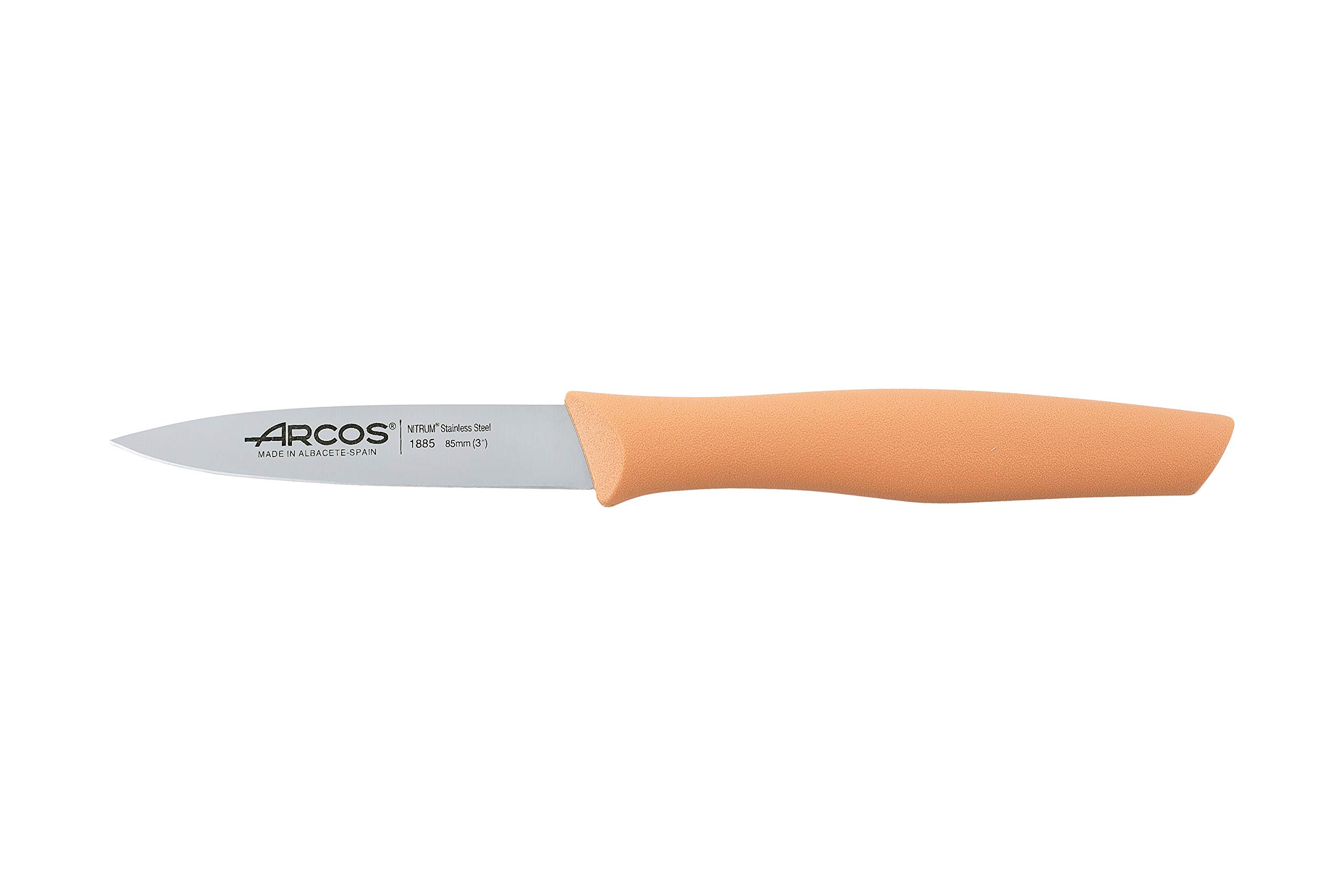 Arcos Serie Nova -Set 36 pezzi Coltello Sbucciare - Lama Acciaio Inossidabile NITRUM 85 mm - Manico in polipropilene in 3 colori