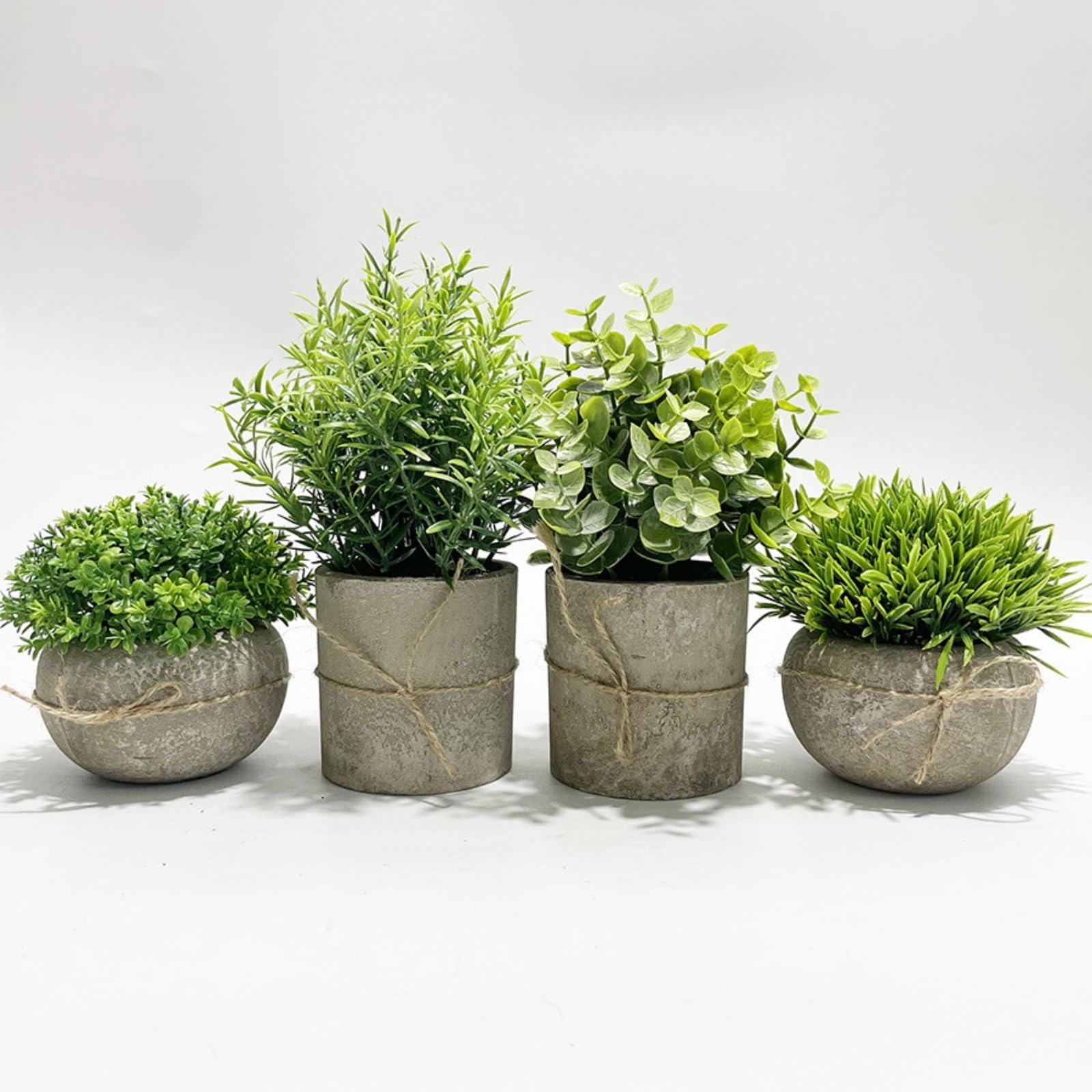 Amazon｜[S.T.S.G] フェイクグリーン 4点セット 人工観葉植物 