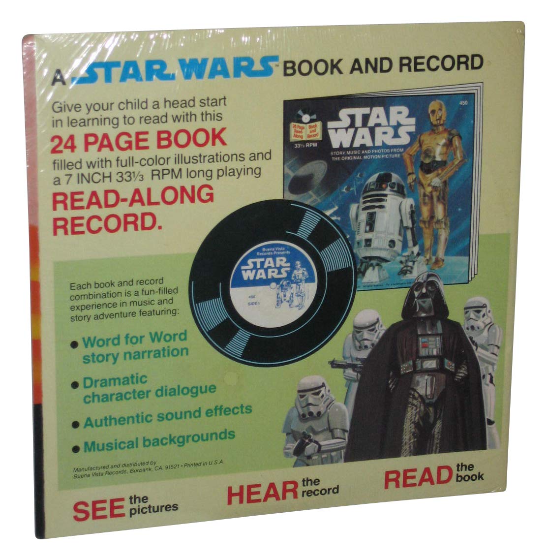 Amazon.com: Buena Vista Records Star Wars Vintage 33 1/3 RPM