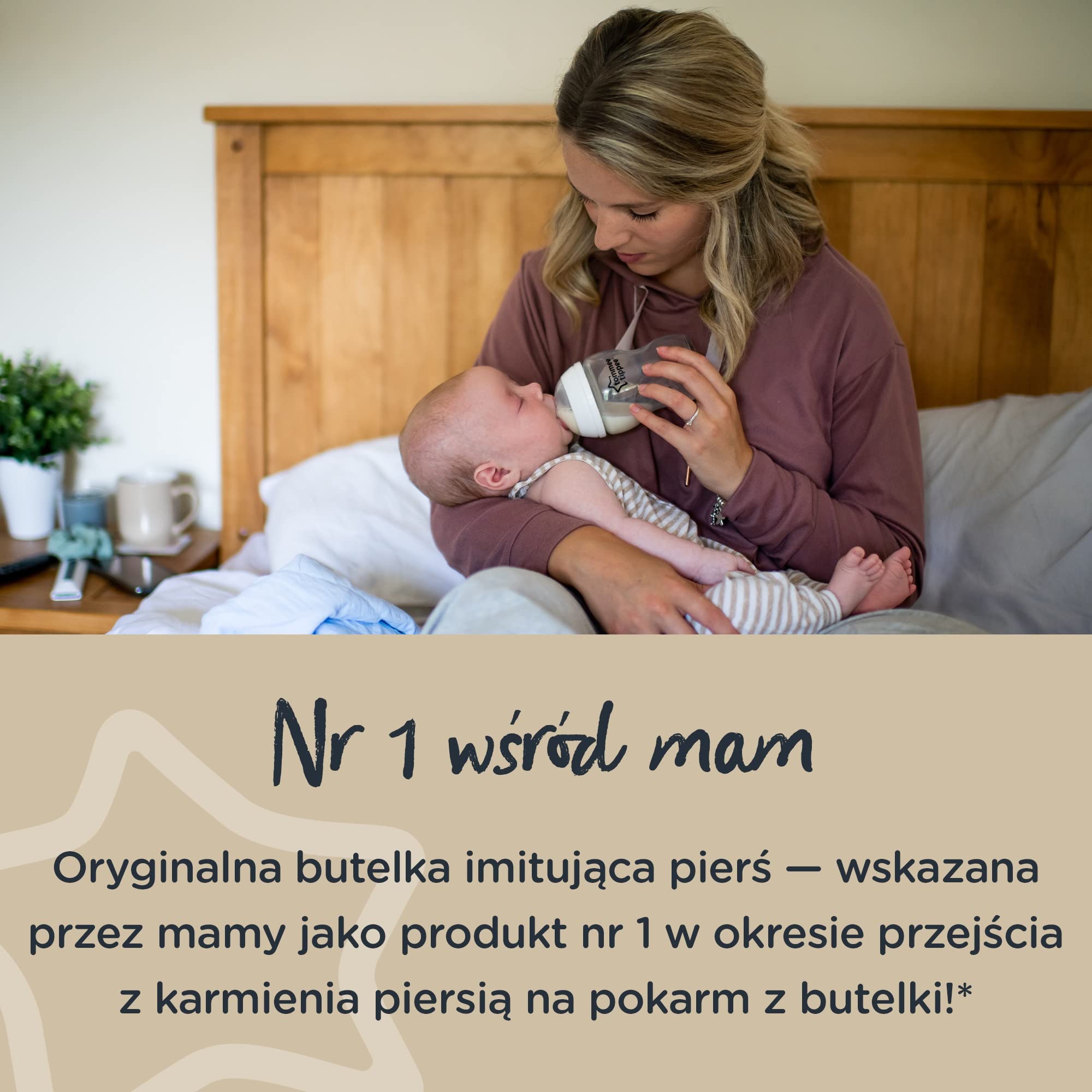 Tommee Tippee Closer to Nature, Zestaw startowy dla niemowląt z butelkami, smoczkami w kształcie sutka z zaworem antykolkowym, różne rozmiary