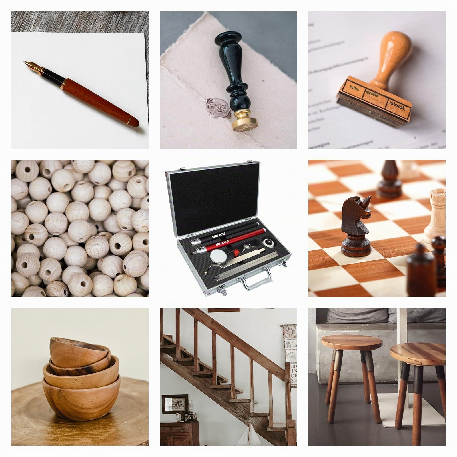 Set di Utensili per Tornitura per Legno, Acciaio Legato Tornitura in Legno con levigatrice a ciotola, Strumenti per Tornitura Lavorazione del Legno Fai da te