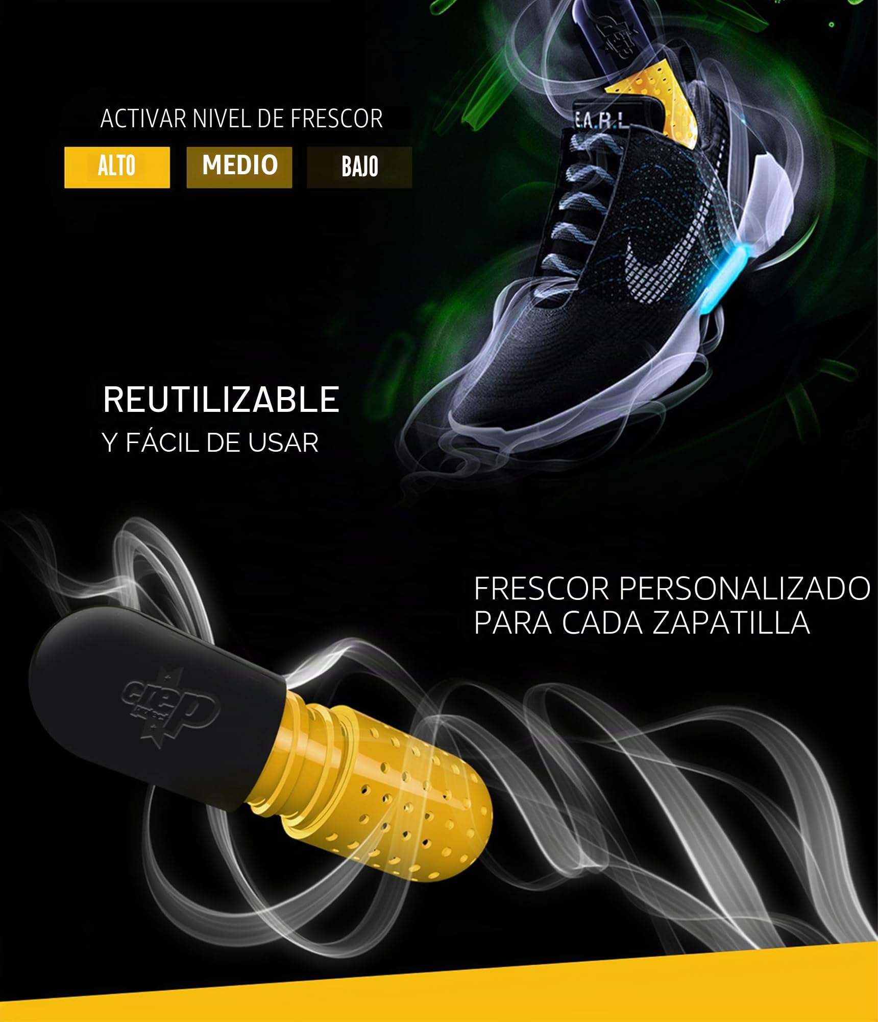 Crep Protect - Pastilla refrescante - Desodorante definitivo para zapatillas, fragancia de algodón fresco (Pack de 2)