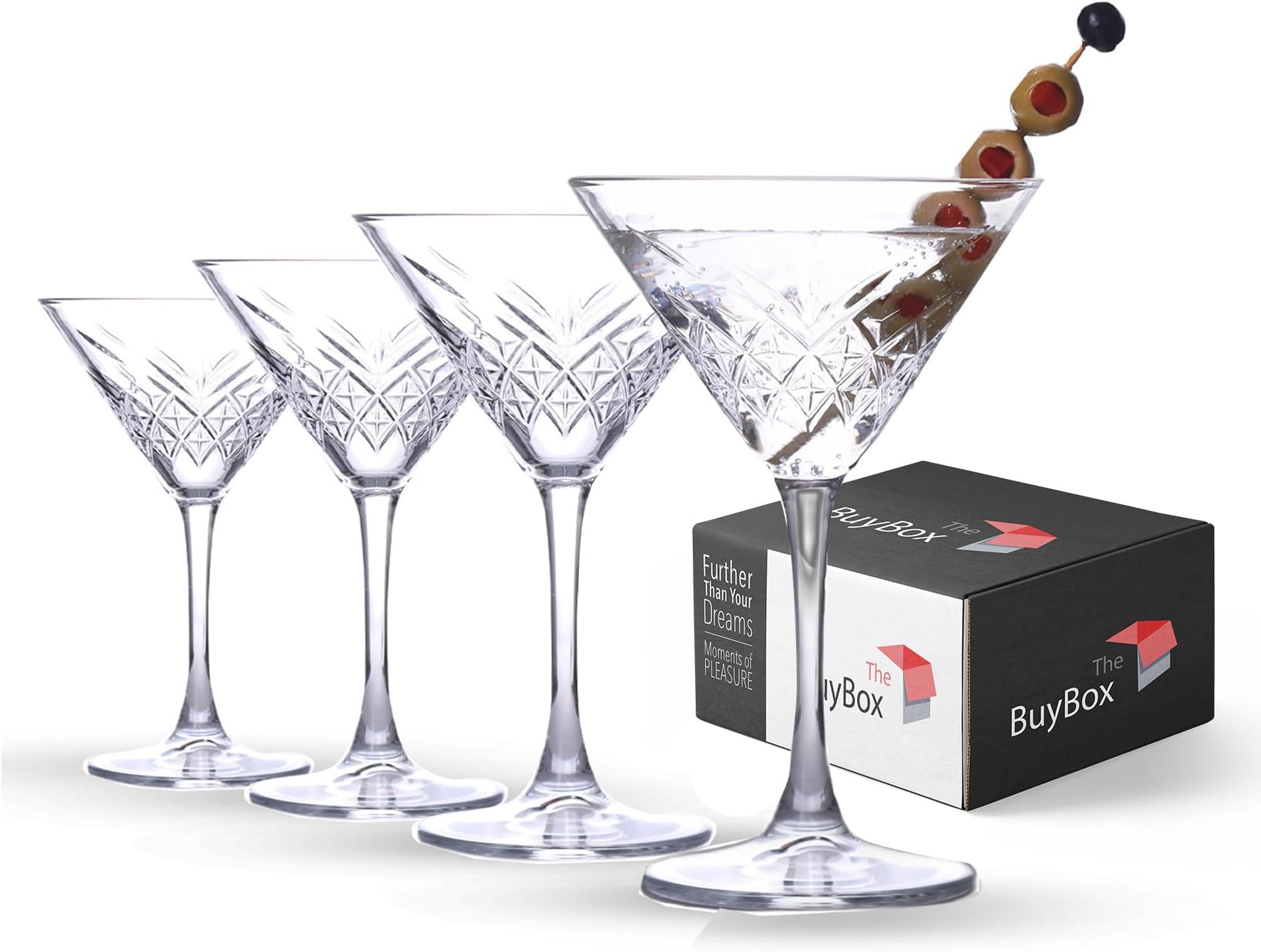 Pasabahce 440176 Lot De 6 Verres à Martini Timeless En Cristal 
