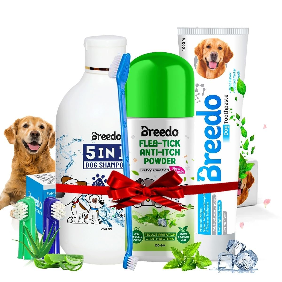 Breedo (Combo of 4) Toothpaste + Dog 5IN1 Shampoo + Teeth Brush + Dog Powder For All Breed Dogs Combo Kit Combo Kit for Dog| Cat| Monkey| Rabbit|Persian Cat.Dog Toothpaste| Dog Teethbrush (B0CG6J7HLQ) Amazon Price History, Amazon Price Tracker