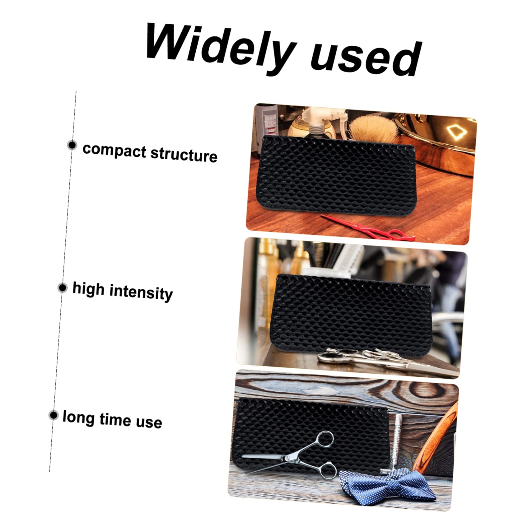 Vaguelly Leather Scissor Organizer Pouch Durable Hairdressing Tool Holder Bag for Barber Scissors Lightweight Portable Design for Easy Carrying Protects Scissors From Damage and Scratches