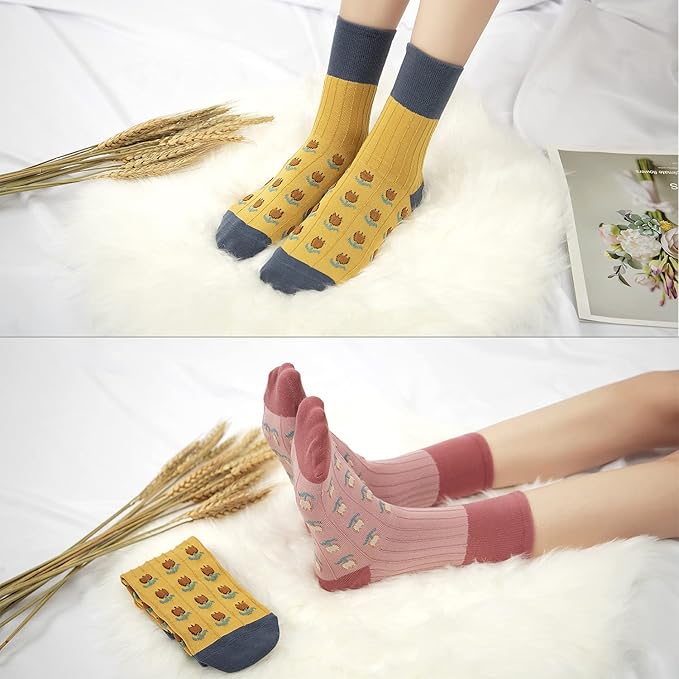 Calcetines Cortos de Algodón para Mujer, Pack de 3/5/6 Pares miniatura 7