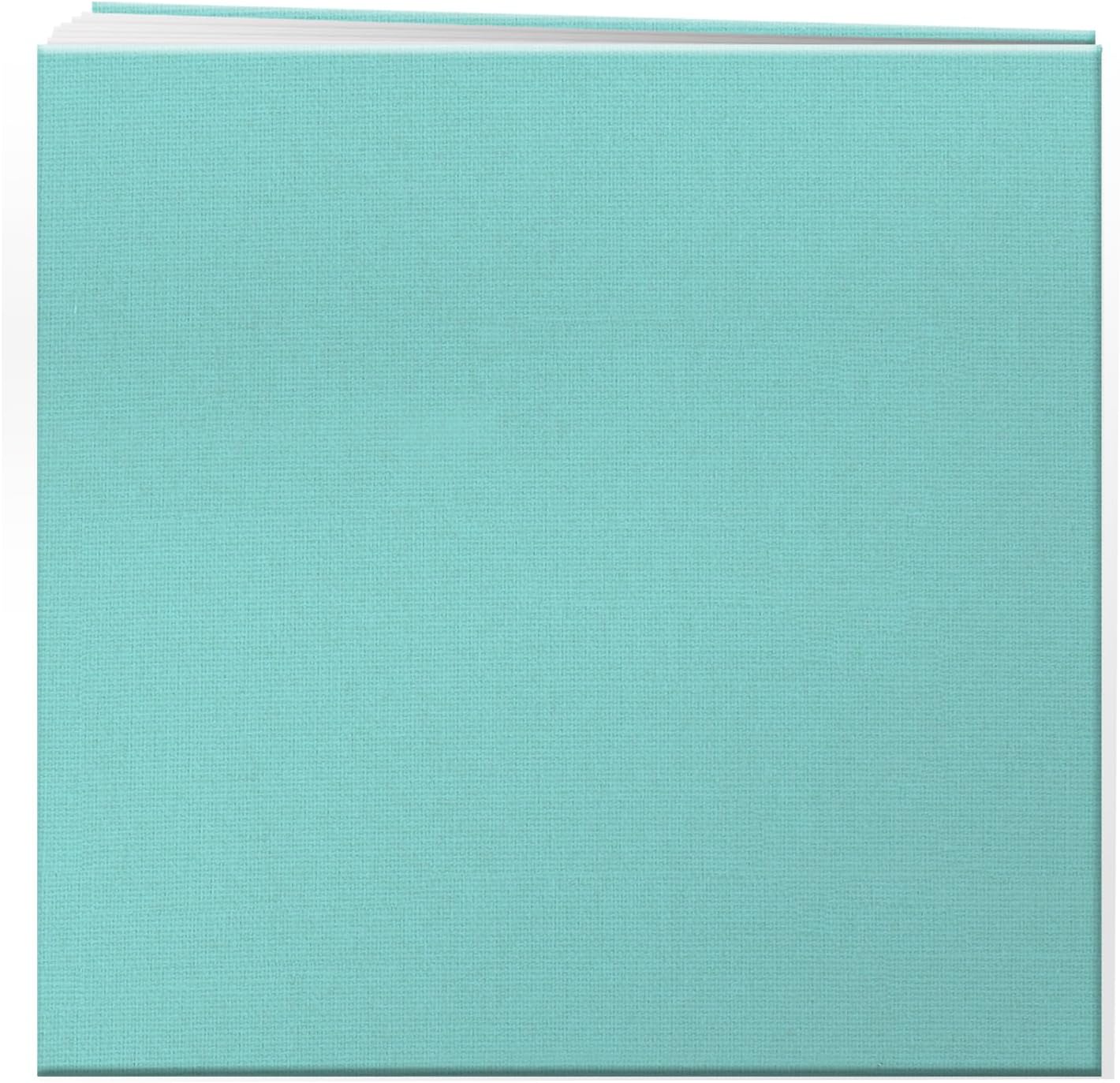 Pioneer Photo Albums 12"x12" Fabric Frame Post Bound Scrapbook, Crystal Blue