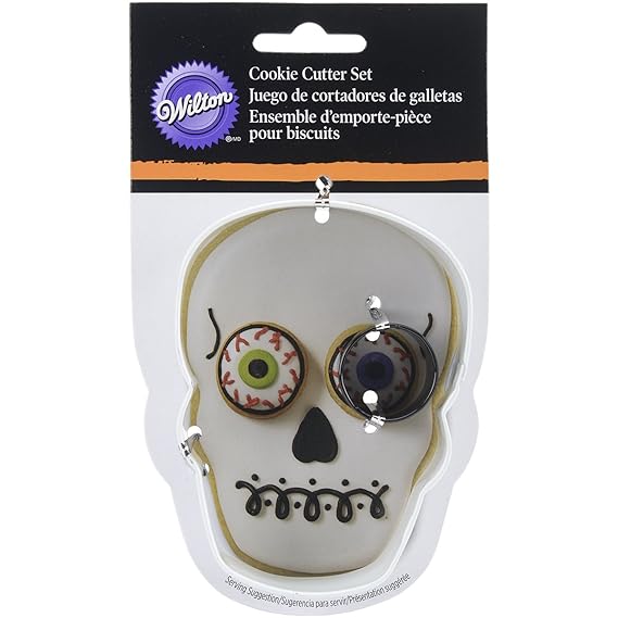 Wilton 2308-2013 Skull with Eyeball Cutter Set, Assorted