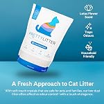 PrettyLitter Health Surveillance du chat Litter (Fleur de Lotus, non emboîtante) & Faible suivi, changement de couleur Silica Gel Cristaux, Contrôle avancé de l'odeur — 6 Lbs, 2-Pack (Jusqu'à 2 Offre mensuelle)
