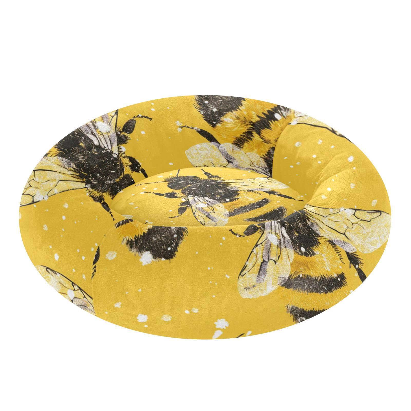 Lit douillet abeille pour animaux S - Le panier idéal pour les siestes au salon