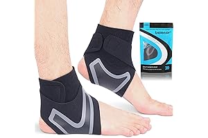 beister 1 Pair Ankle Support: Breathable Neoprene Compression Ankle Brace for Comprehensive Foot Protection