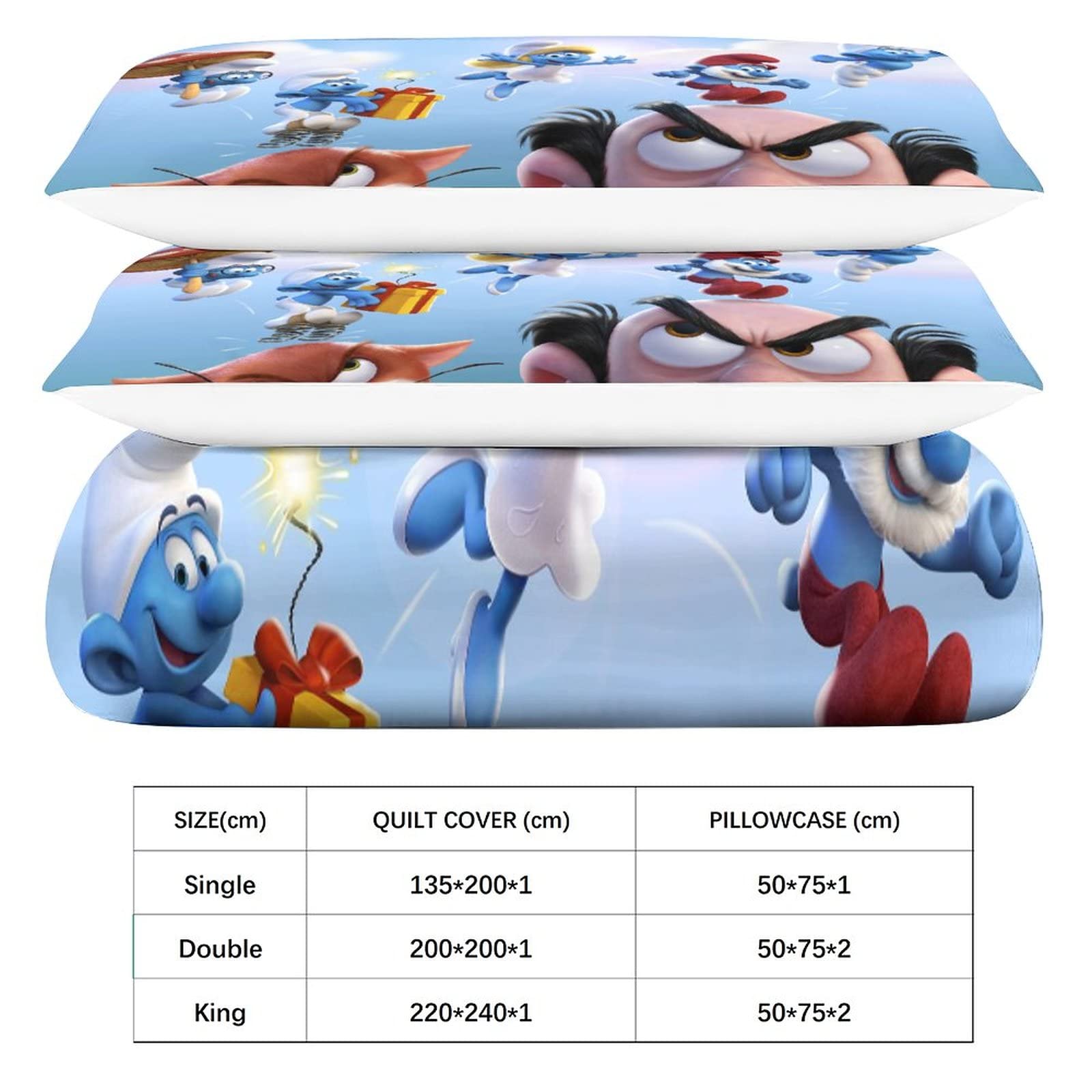 De Smurfen Smurfin dekbedovertrek - Eenpersoons roze - 140 x 200 cm