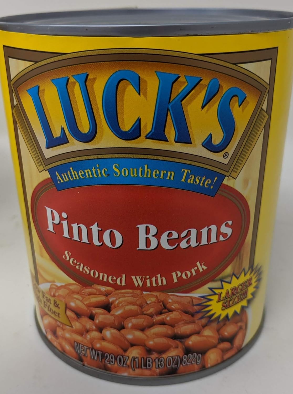 Lucks Pinto Beans and Recipes Bundle - Pack of 3 x 29 Ounce Cans of Lucks Canned Pinto Beans with Pork, Delicious Lucks Pinto Beans Canned