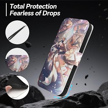 iPhone 15 用 ケース 手帳型 プロジェクトセカイ 暁山瑞希 キャラクター柄 アイフォン15 シリーズ 対応 高級PUレザー 耐衝撃 擦り傷防止 全面保護 マグネット式 カード収納 スタンド機能 iPhone 15 Pro