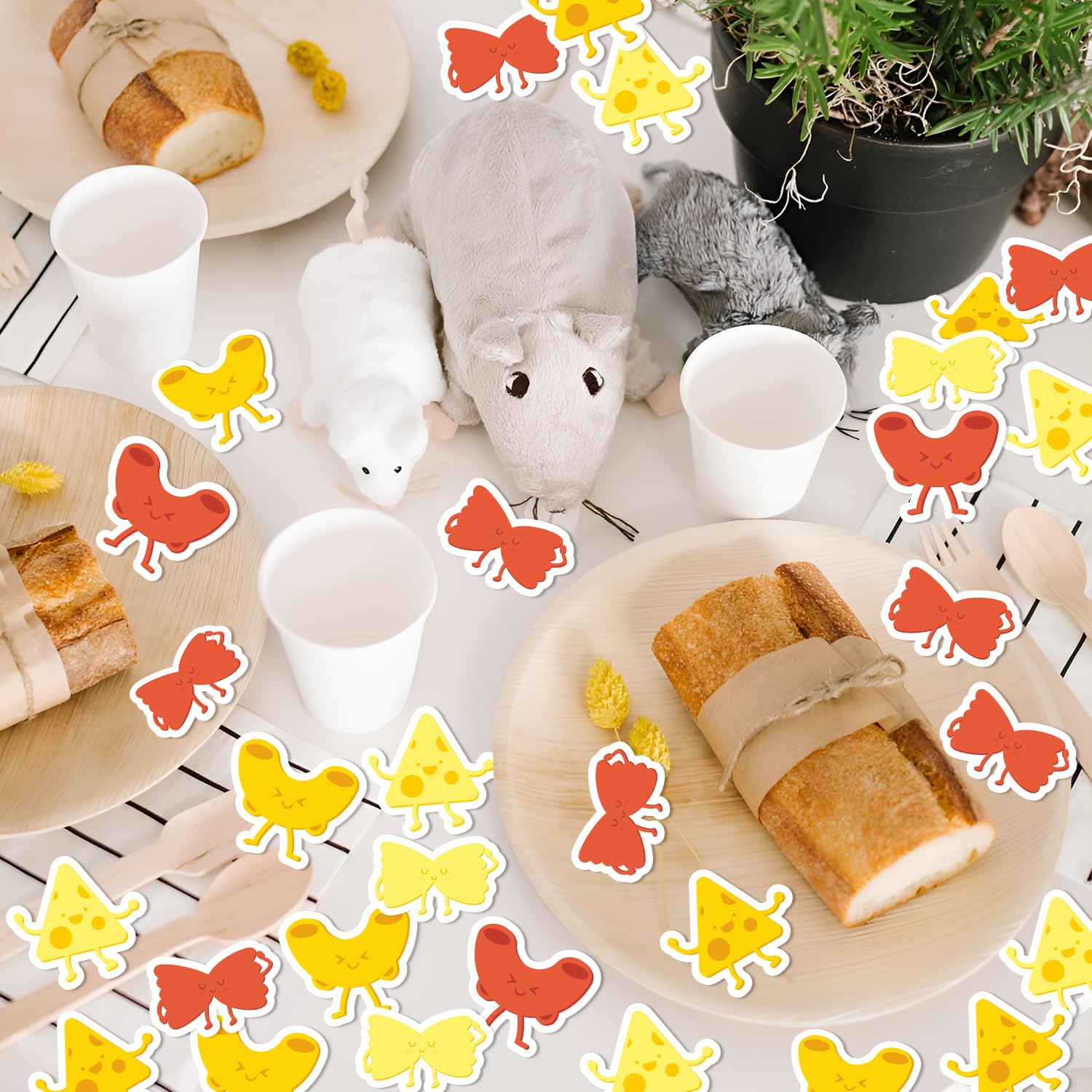 Décorations De Table En Forme De Fromage - Lot De 8 Pièces - Style Nid D'abeille - Pour Fête à Thème Fromage, Anniversaire, Baby Shower
