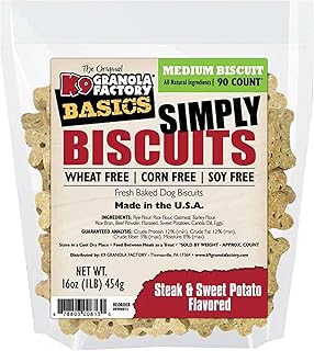 K9 Granola Factory Simply Biscuits With Steak And Sweet Potato, Medium