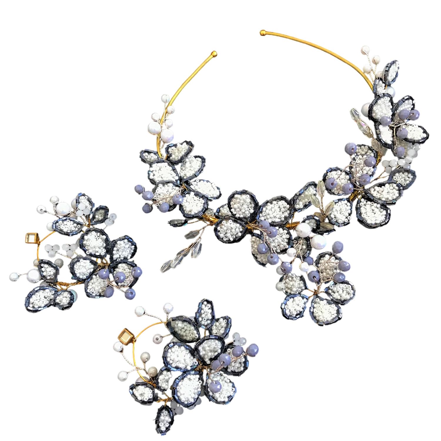 NEEYAMEET CREATION Dried Flower Pearl Choker Necklace & Earrings Combo for Women Girls Artificial Jewelry -White & Blue (Pack Of 1) (B0D83PLFRC) Amazon Price History, Amazon Price Tracker