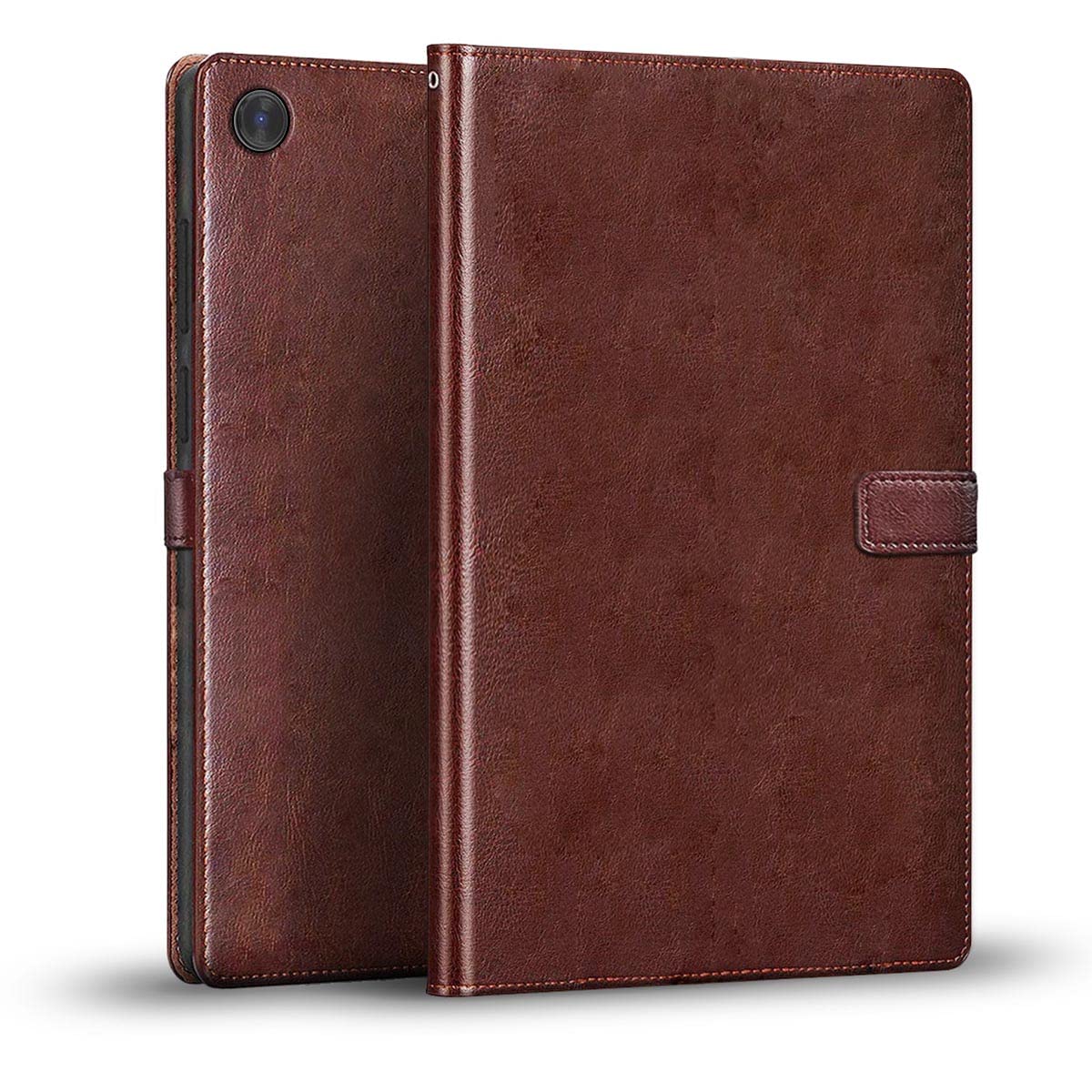 WOW Imagine Lenovo Tab M10 HD Flip Cover Tablet Back Case | Shock Proof Folio | Magnet Closure with Viewing Stand (Flexible | Leather Finish | Card Pockets Wallet | Brown) (B0B1DYQGLD) Amazon Price History, Amazon Price Tracker
