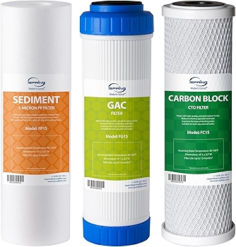 iSpring F3 反渗透系统 6个月预过滤器更换滤芯套装