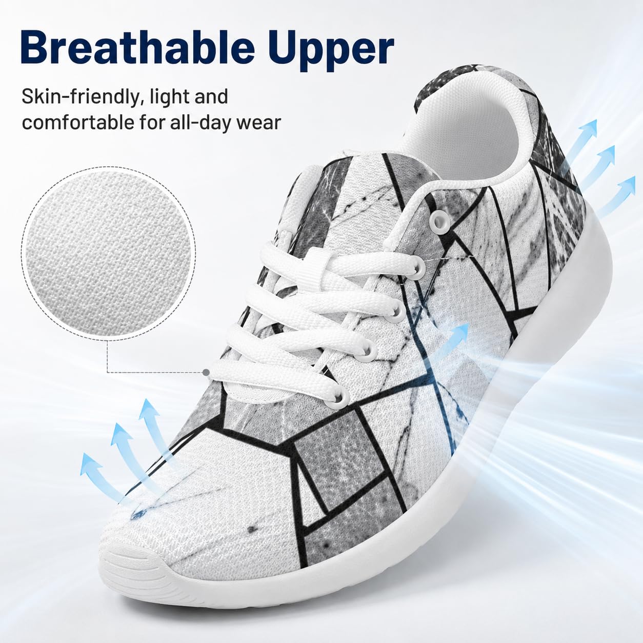 ENEN Zapatillas Deportivas Hombre Mujer | Transpirable Malla Tenis Ligeras Calzado de Running Antideslizante para Gimnasio y Caminar Zapatos de Deportes Cómodos