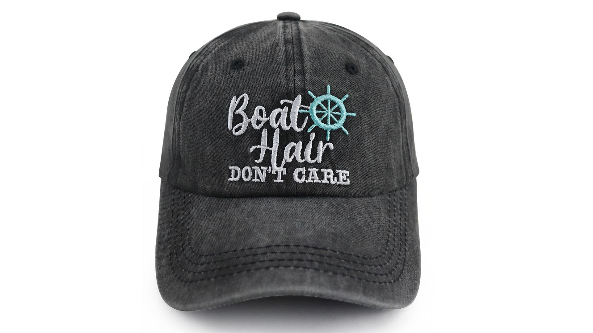 Gorra de mezclilla ajustable para hombre y mujer miniatura 7