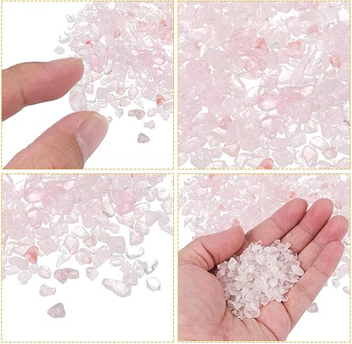 Miniatura 10 de MECCANIXITY Piedras pulidas de 3.53 oz0.22 libras, 0.197-0.276 in, cristal triturado natural, piedras pulidas irregulares, decoración de grava para