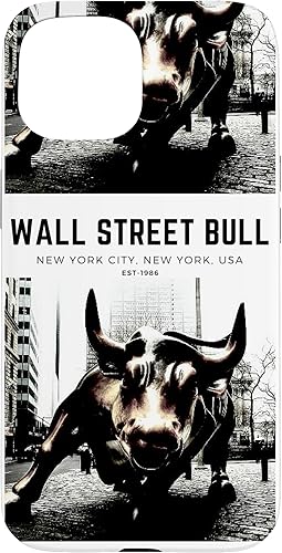 Miniatura 10 de Funda para iPhone 13 Stock Market Wall Street Bull Day Trading