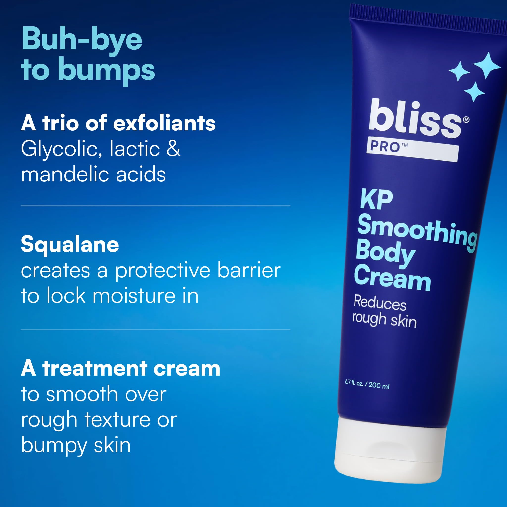 Bliss Loción Suavizante Para La Piel Body Butter Texture Takedown Keratosis Pilaris Kp 6.7 Fl Oz Para Pieles Ásperas Y Con Bultos 10% Aha + Escualano + Manteca De Karité Limpia Vegana Sin Crueldad